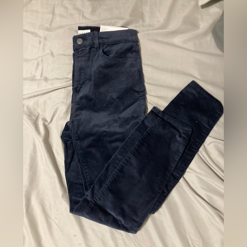 Loft navy blue corduroy pants